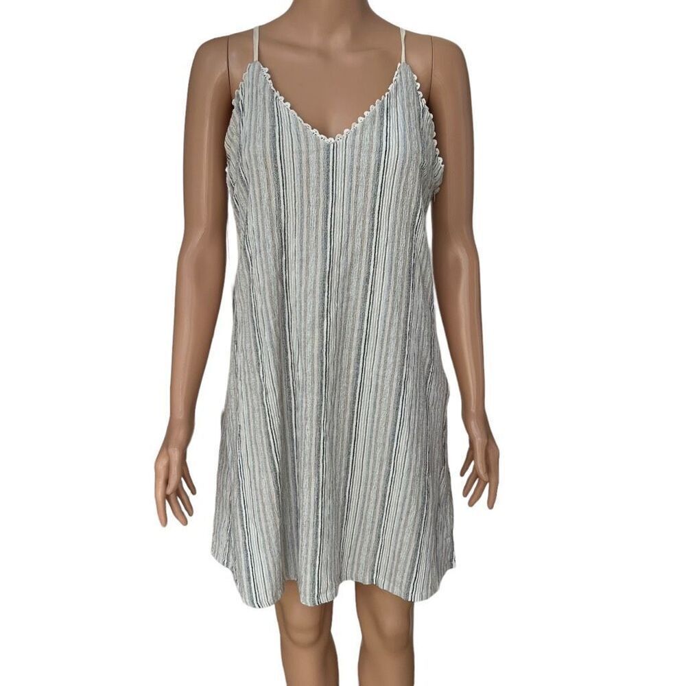 K By Kinnucan's Spaghetti strap striped mini dress size L